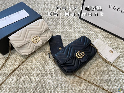 【二手包包】酷奇Gucci馬蒙包GG Marmont 經典手袋萬年經典 百看不膩 人手必備 搭配經典雙G lNO63264