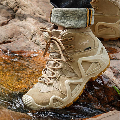 Merrell邁樂戶外中筒防水登山鞋男超輕戰術靴沙漠靴透氣防滑耐磨