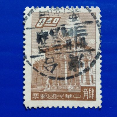 【大三元】臺灣舊票-常86一版金門莒光樓郵票-銷戳票面值0.4元肆角(1)~美戳