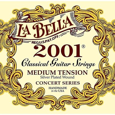 古典吉他弦 La Bella 2001M 古典吉他弦 中張力 美國 新包裝 -【黃石樂器】