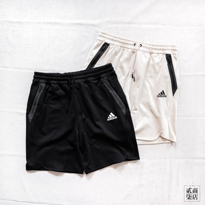 貳柒商店) adidas Shorts 男款 短褲 運動褲 休閒 米白色 HL3872 黑色 HL3874