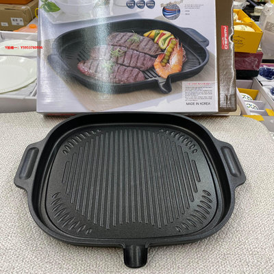 烤盤韓國原裝進口CHEFWAY不粘爐燃氣兩家用戶外卡式爐燒烤鍋盤