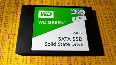 sata3 ssd[二手良品]wd綠標 120Gb WDS120G2G0A 100% 3.2
