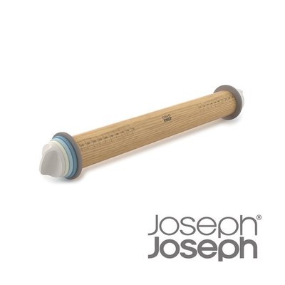 Joseph Joseph 厚度可調桿麵棍(灰藍 ) 桿麵 和麵 桿麵杖 可製作四種不同厚度麵糰 現貨