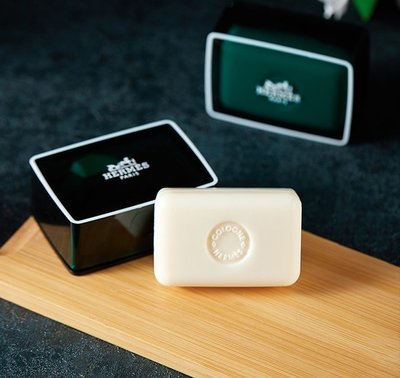 (含原廠皂盒) 法國產 星級酒店專供 Hermes 愛馬仕 D’Orange Verte 橘綠之泉香皂 50g 100g