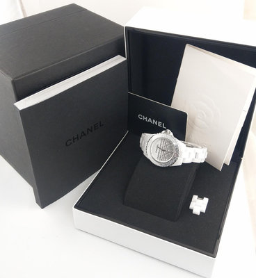 (可線上無息分期刷卡) 香奈兒 J12 CHANEL腕錶 H7419 33mm  石英机芯 限量款 錶扣膠膜未撕 2022/6月 有HK購證