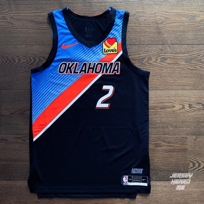 SGA Okalahoma Thunders City Edition 雷霆 城市版 贊助標 NBA 球衣