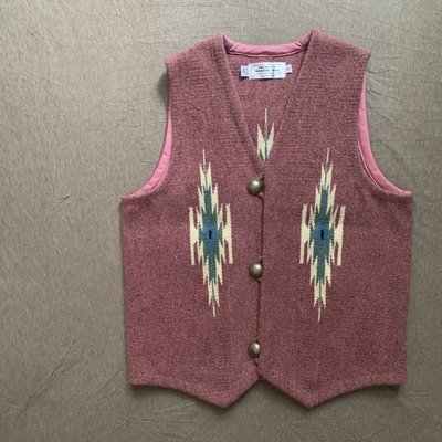 美國製 Chimayo vest  背心 羊毛背心 印地安 民族風 騎士 圖騰 美式 西部 牛仔 羊毛