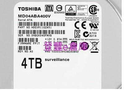 【登豐e倉庫】 YF654 Toshiba MD04ABA400V 4TB SATA3 硬碟