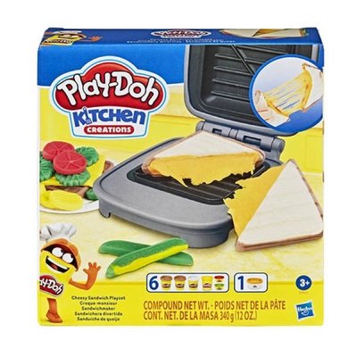 現貨正版培樂多Play-Doh 創意DIY無毒黏土 廚房系列-烤起司遊戲組 E7623(幼兒兒童玩具/益智玩具/家家酒)