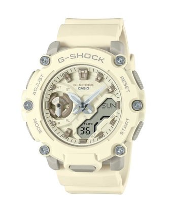 【萬錶行】CASIO G SHOCK 碳纖維核心防護構造碟盤造型雙顯錶 GMA-S2200-7A