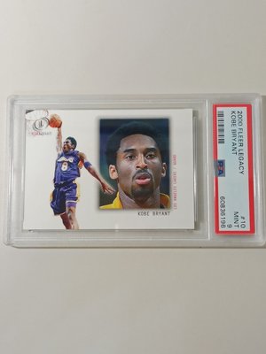 【NBA】想你了老大，稀有科比超帥灌籃鑑定卡PSA 9分，湖人Kobe Bryant，2000 Fleer