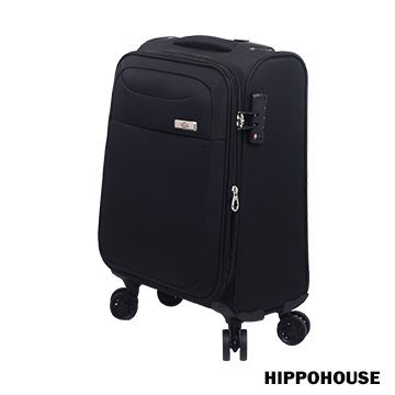 加賀二館 HIPPO HOUSE 多色 防潑水 時尚輕旅 可擴充加大 20吋 布箱行李箱 旅行箱 6394