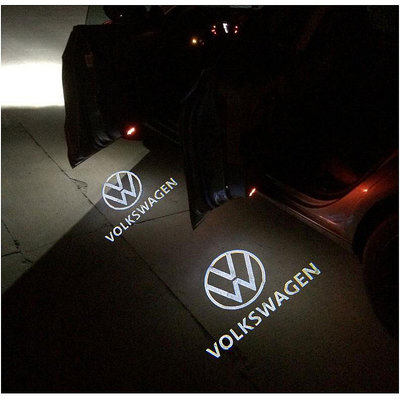現貨-請確認圖片與原車燈款式【VAG】 VW-福斯-照地燈/迎賓燈/車門燈/警示燈/車標燈-新款logo-2顆/盒【晴沐居家日用】