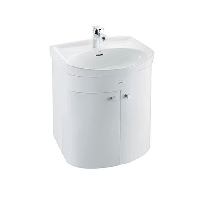 FUO衛浴: TOTO品牌 56公分 陶盆盆浴櫃組 (LDWS250)