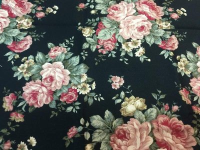 【傑美屋-縫紉之家】日本原裝進口棉布~玫瑰花#L3011022拼布配色好幫手#34*110CM
