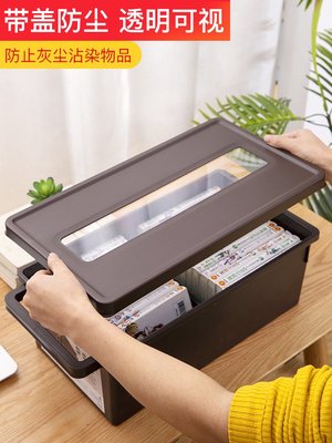 日本進口CD收納盒DVD碟片整理盒大容量游戲光碟收納盒ps4光盤盒