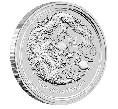 澳洲 2012 紀念幣 10oz 龍年生肖紀念銀幣 原廠