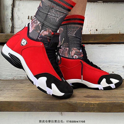 【流行潮品】AIR JORDAN 14 RETRO Gym Red” 黑白紅 公牛 支撐 平衡 耐磨 籃球鞋 487471-006