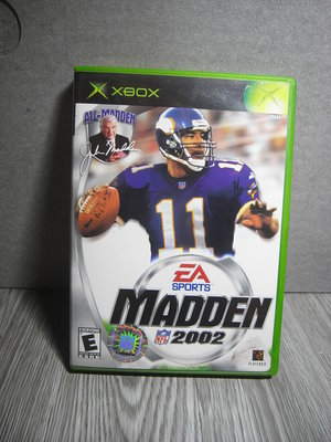 二手 EA sports MADDEN 2002 美式足球遊戲 初代 XBOX 遊戲 遊戲片