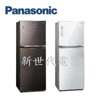 **新世代電器**請先詢價 Panasonic國際牌 498公升1級變頻雙門玻璃電冰箱 NR-B493TG