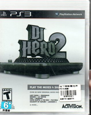 PS3 DJ英雄2 全新 610500000145 再生工場YR2004 02