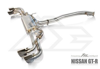 【YGAUTO】FI NISSAN R35 GTR Street Version 中尾段閥門排氣管 全新升級 底盤