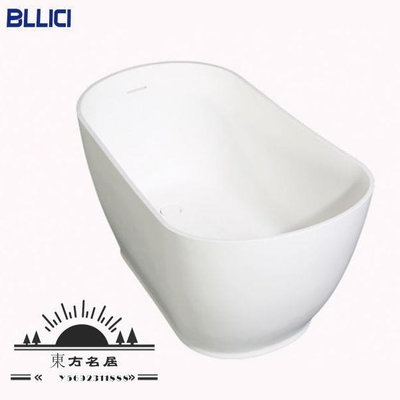 佰樂浠人造石浴缸小戶型一體式獨立式單人鋁制網紅浴缸-東方名居
