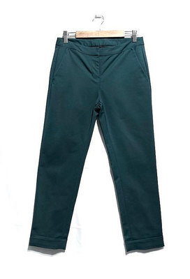 Giordano ladies 藍綠色彈性修身九分褲 煙管褲  休閒西裝褲 ankle pants
