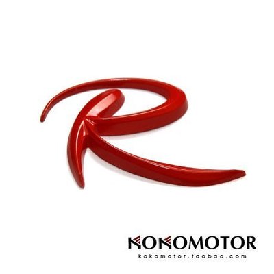 KIA 威客 SORENTO KIA SPORTAGER 專用 R字母標 韓國進口汽車內飾改裝飾品 高品質