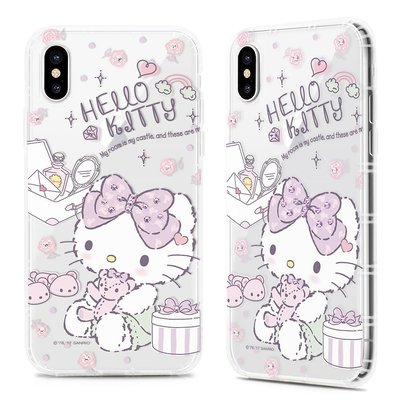 正版 Hello Kitty 空壓氣墊防摔水鑽保護軟殼-寵愛款 iPhone 6 Plus / 6S Plus