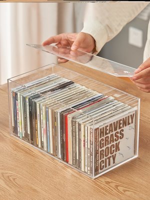 cd收納盒光盤盒光碟盒碟片dvd游戲專輯盒透明亞克力收藏存儲盒架