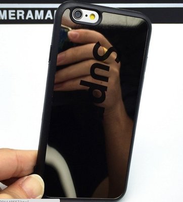 美國 潮牌 SUPREME iPhone6s 手機殼 蘋果 plus 軟矽膠套 鏡面全包邊 軟殼