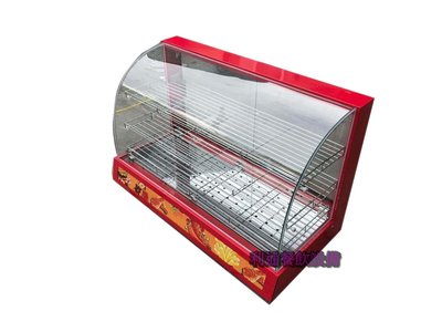 《利通餐飲設備》3pz鋰奇蒙（紅）3P 桌上型弧型保溫櫥 熱食保溫展示櫥 保溫台 保溫櫃 保溫箱 圓弧保溫台/ 保溫箱