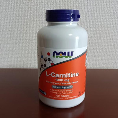 💪Now Foods L- Carnitine L 肉鹼錠 1000mg 左旋肉鹼 卡尼丁 胺基酸 肉鹼 運動 健身 肌肉