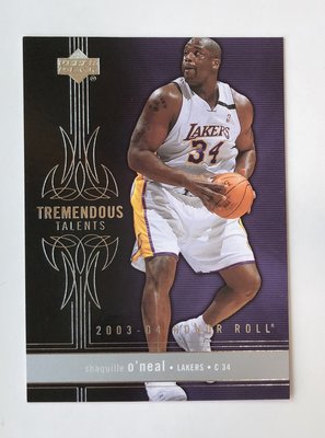 NBA 2004 Upper Deck Honor Roll Shaquille O'Neal #TT2 特卡