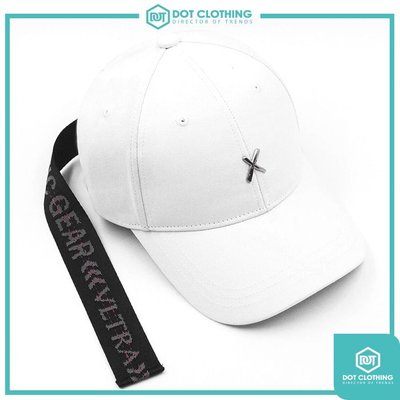 DOT聚點 XOTIC Industrial Strap CAP 台灣自創品牌 復古 老帽 金屬 XX 長帶 4色 白色