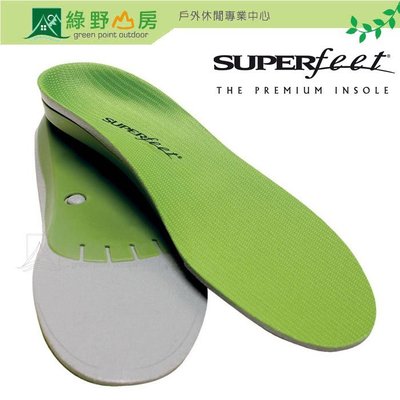 綠野山房》SUPERfeet 美國 綠色鞋墊 膠囊腳床 綠色科技鞋墊 久站吸震 1406 1408 1410 1412