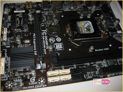 JULE 3C會社-技嘉 B85M-D2V B85/DDR3/UEFI/第四代超耐久/MATX/良品/1150 主機板