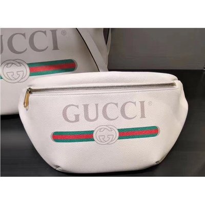Gucci belt bag 腰包胸包 logo 塗鴉 蔡依林 楊冪 黑色 493869