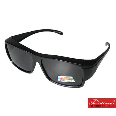 【Docomo品牌】超輕量包覆式太陽眼鏡 抗UV400偏光 防眩光