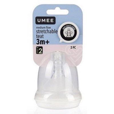 荷蘭 UMEE 仿母乳觸感奶嘴-寬口徑 Stage 2(3M+)中流速