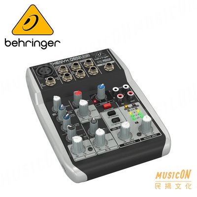 【民揚樂器】德國Behringer Q502USB 混音器 五軌混音機 可當錄音介面