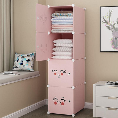 簡易寶寶嬰兒小衣櫥兒童衣櫃宿舍家用臥室現代簡約塑料布收納櫃子