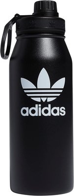 ADIDAS STEEL BOTTLE黑色水壺1公升 三葉草 運動水壺 保溫瓶 愛迪達 不鏽鋼限量2022年11月底到台