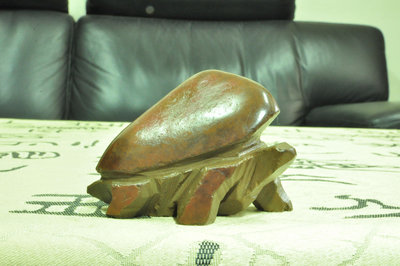 蘇瑞鹿  太極石雕創作  鐵丸石太極龜 2