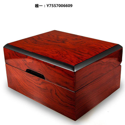 手錶盒高檔單個表盒宴會手表盒展示送禮木質珠寶首飾收納盒定制logo首飾盒