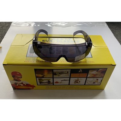 台灣製 PC眼鏡 透明防風護目眼鏡 護目眼鏡 太空鏡片 防撞護目鏡 安全眼鏡 抗UV400 淺黑