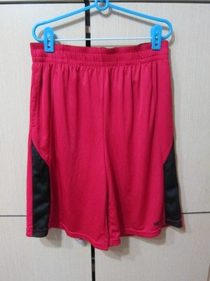 衣市藍~NCAA 雙面穿運動短褲 (M~紅/黑~) (221005)