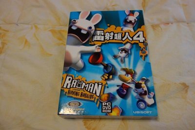 【絕版PC-GAME】英文版 雷射超人4 雷曼兔 瘋狂兔子 Rayman Raving Rabbids 英特衛